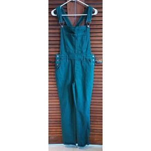 Judy Blue Womens Overalls Dark Green Denim Adjustable Straps Size Large